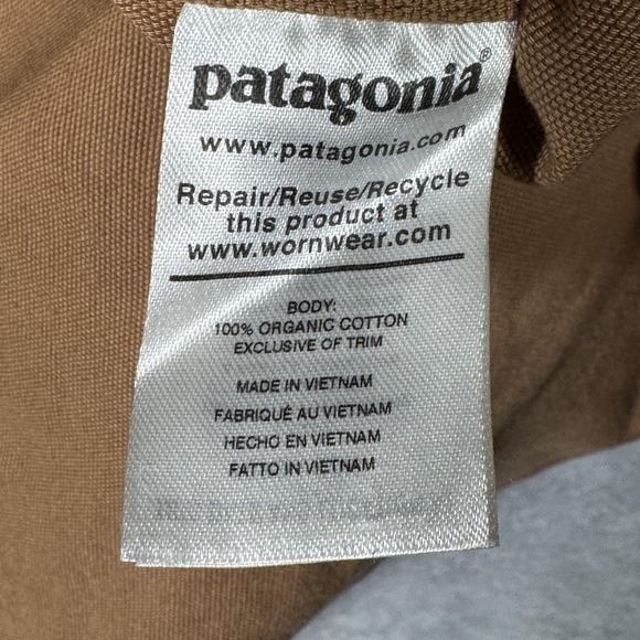 Patagonia Jacket Womens XL Brown Canvas Prairie Dawn 3-in-1 Barn Coat - Picture 7 of 16